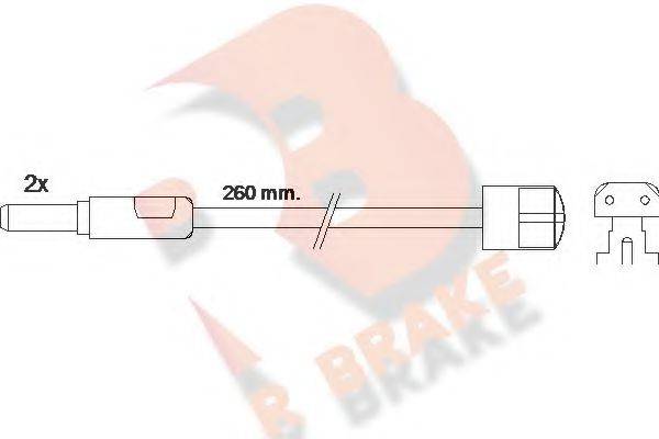 R BRAKE 610319RB Сигнализатор, износ тормозных колодок