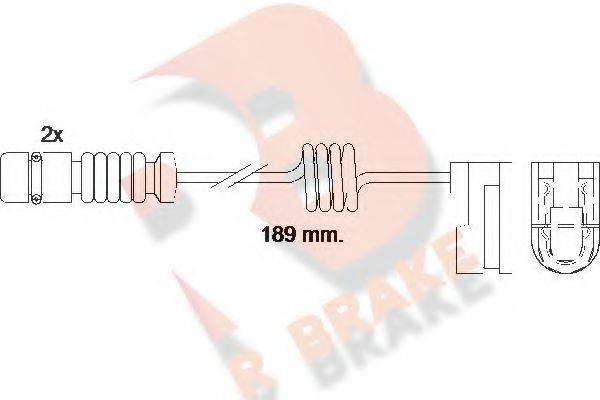 R BRAKE 610377RB Сигнализатор, износ тормозных колодок