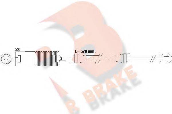 R BRAKE 610395RB Сигнализатор, износ тормозных колодок