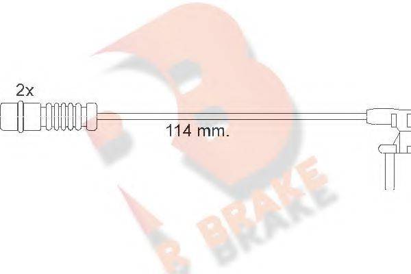 R BRAKE 610454RB Сигнализатор, износ тормозных колодок