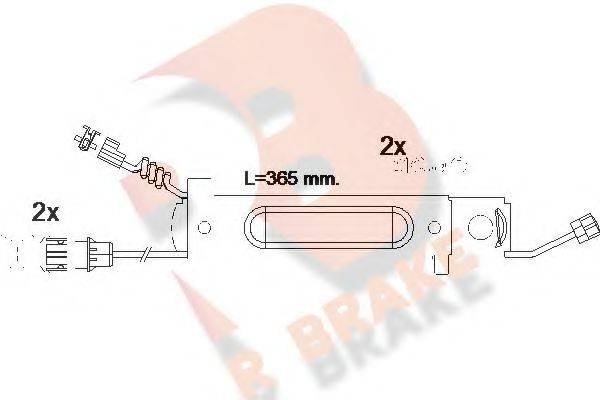 R BRAKE 610485RB Сигнализатор, износ тормозных колодок