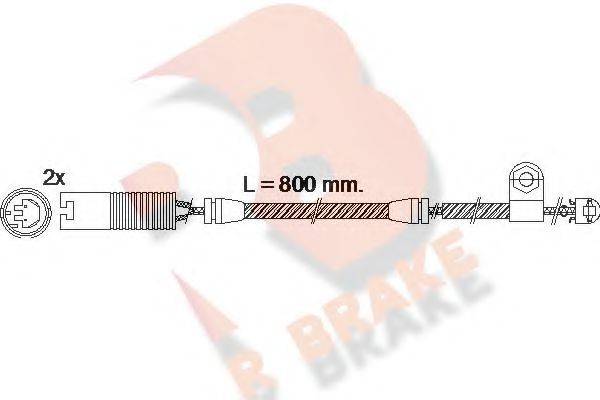 R BRAKE 610499RB Сигнализатор, износ тормозных колодок