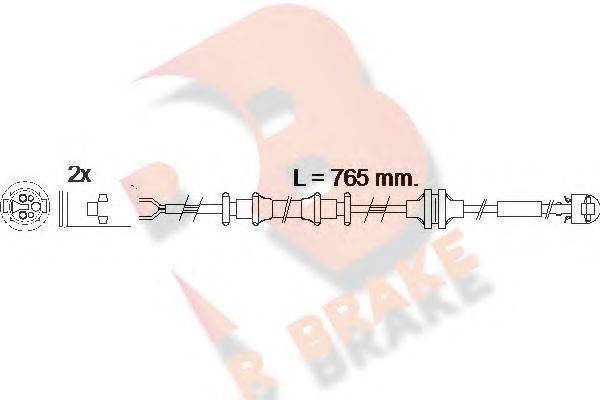 R BRAKE 610535RB Сигнализатор, износ тормозных колодок