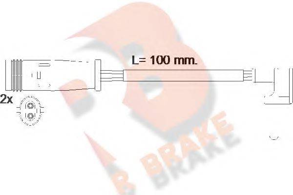 R BRAKE 610548RB Сигнализатор, износ тормозных колодок