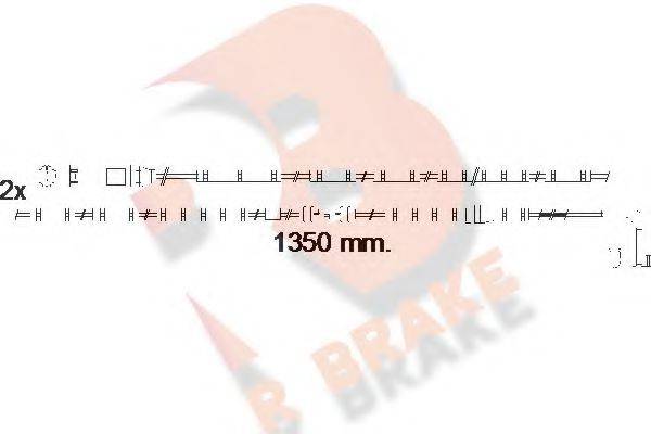 Сигнализатор, износ тормозных колодок R BRAKE 610551RB