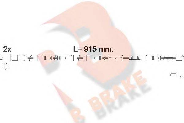 Сигнализатор, износ тормозных колодок R BRAKE 610557RB