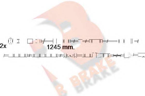 Сигнализатор, износ тормозных колодок R BRAKE 610559RB