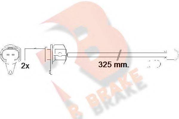 R BRAKE 610573RB Сигнализатор, износ тормозных колодок