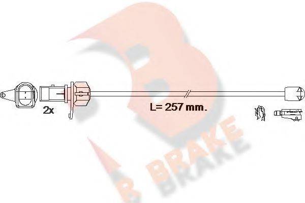 R BRAKE 610609RB Сигнализатор, износ тормозных колодок