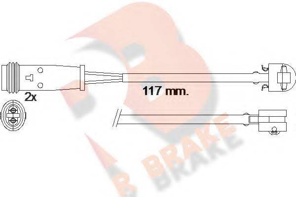 R BRAKE 610612RB Сигнализатор, износ тормозных колодок