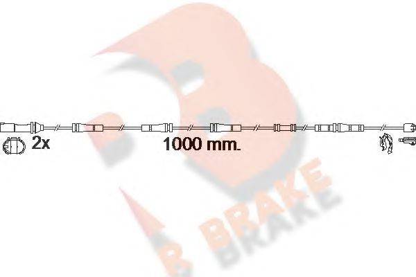 R BRAKE 610617RB Сигнализатор, износ тормозных колодок