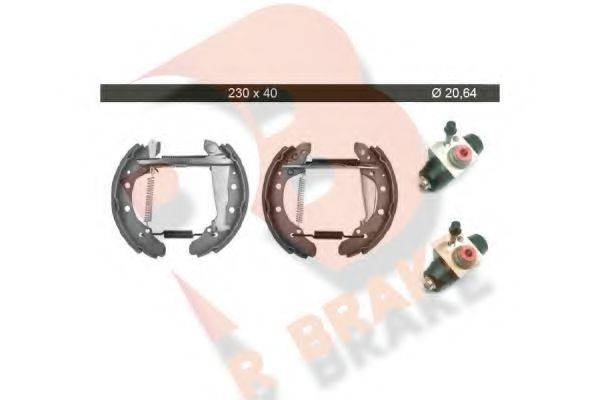 R BRAKE 79RBKT0004 Комплект тормозных колодок