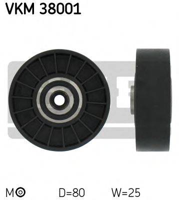 SKF VKM38001 Натяжний ролик, полікліновий ремінь