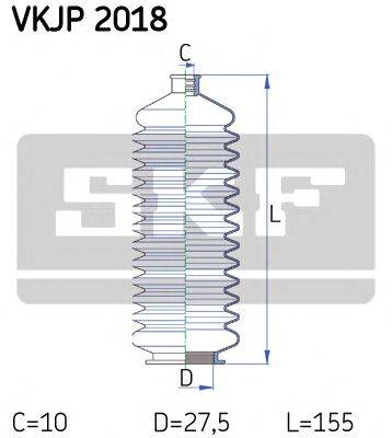 SKF VKJP2018 Комплект пылника, рулевое управление