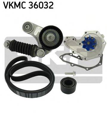 Водяний насос + комплект потічкових ременів SKF VKMC 36032