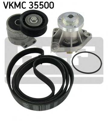 Водяний насос + комплект потічкових ременів SKF VKMC 35500