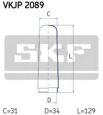 Комплект пильника, рульове управління SKF VKJP 2089
