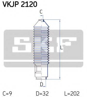 SKF VKJP2120 Комплект пильника, рульове управління