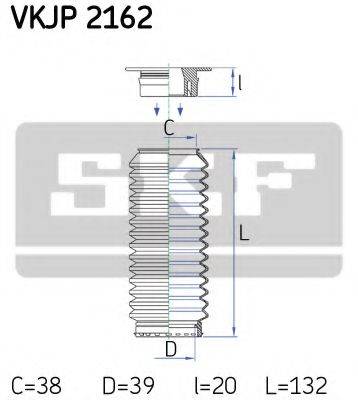 Комплект пильника, рульове управління SKF VKJP 2162
