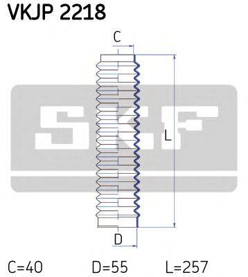 Комплект пильника, рульове управління SKF VKJP 2218