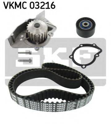 Водяний насос + комплект зубчастого ременя SKF VKMC 03216