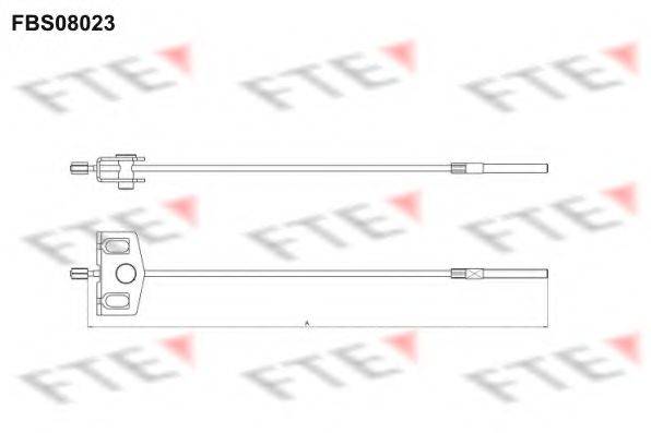 Трос, стояночная тормозная система FTE FBS08023