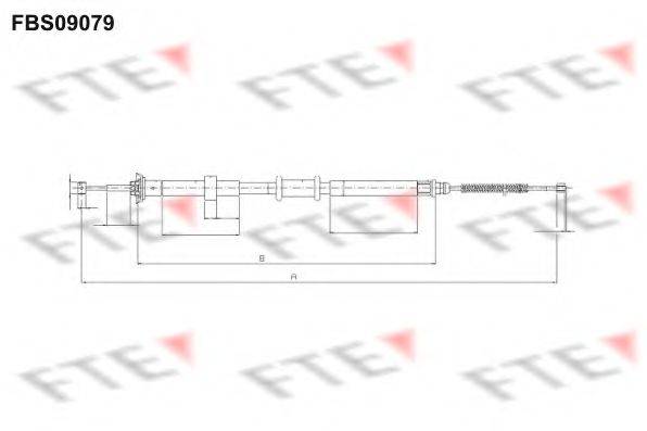 Трос, стоянкова гальмівна система FTE FBS09079