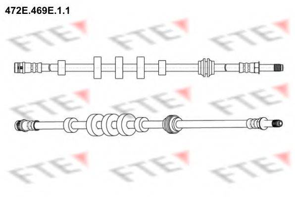 Гальмівний шланг FTE 472E.469E.1.1