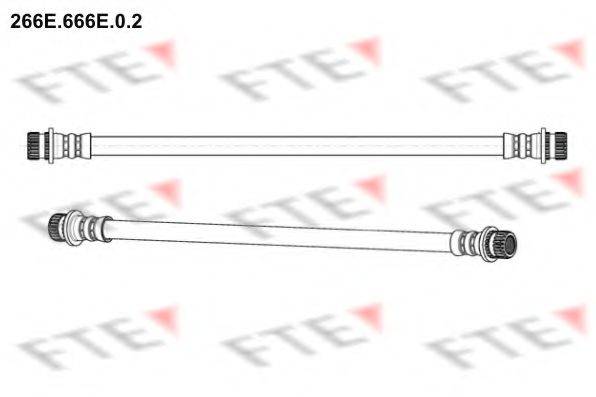 FTE 266E666E02 Тормозной шланг