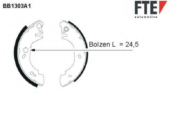 FTE BB1303A1 Комплект тормозных колодок