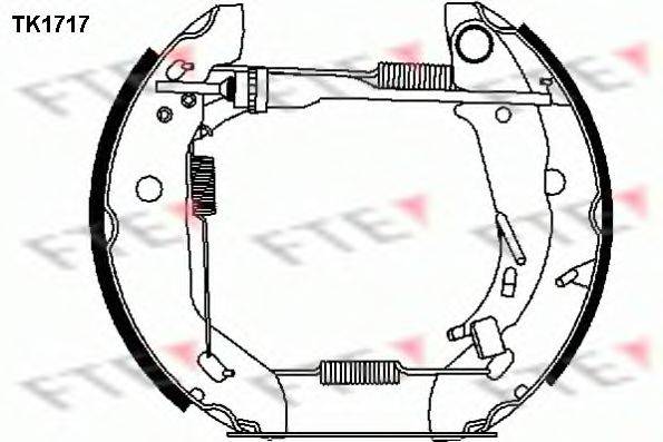 Комплект гальмівних колодок FTE TK1717