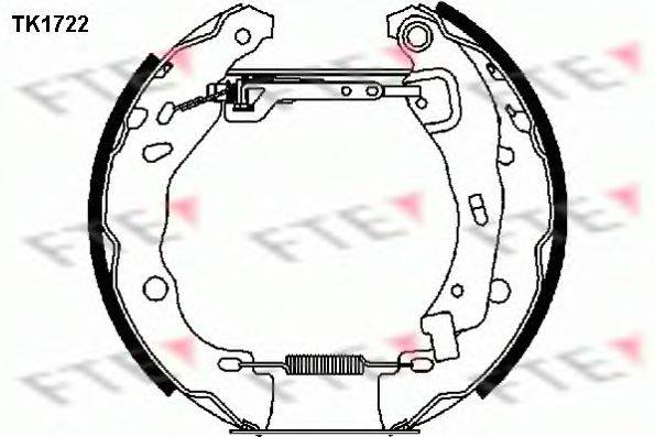 Комплект гальмівних колодок FTE TK1722