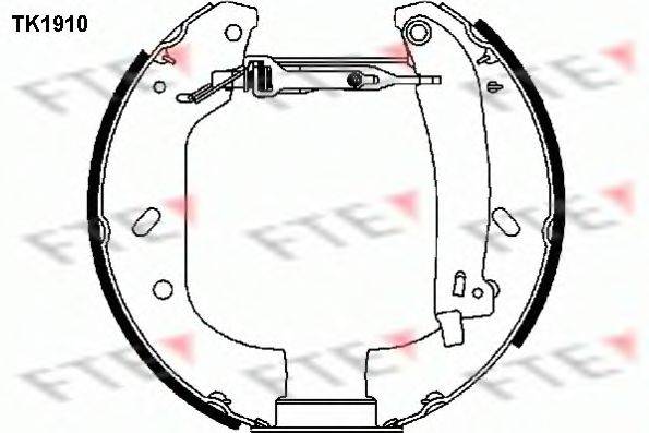 Комплект тормозных колодок FTE TK1910