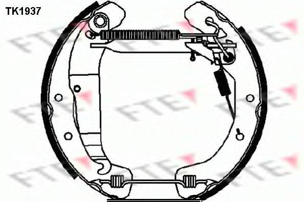 Комплект гальмівних колодок FTE TK1937