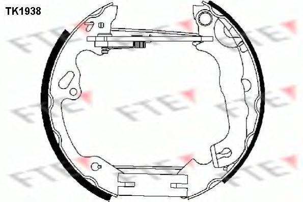 Комплект тормозных колодок FTE TK1938
