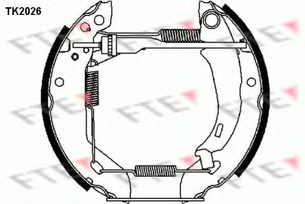 Комплект тормозных колодок FTE TK2026