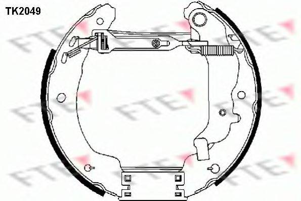 Комплект гальмівних колодок FTE TK2049