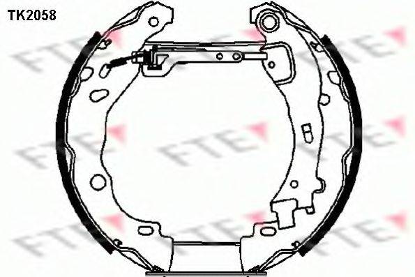 Комплект гальмівних колодок FTE TK2058