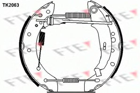 Комплект гальмівних колодок FTE TK2063