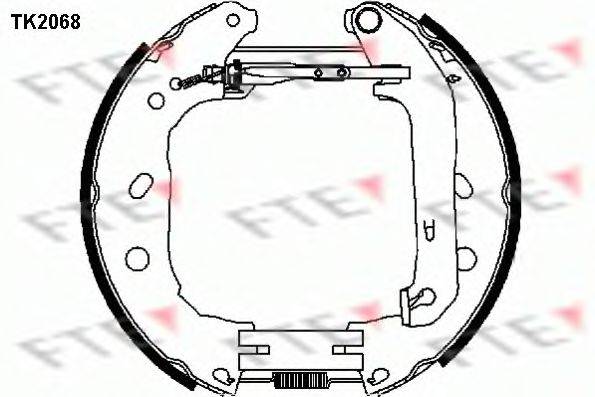 Комплект гальмівних колодок FTE TK2068