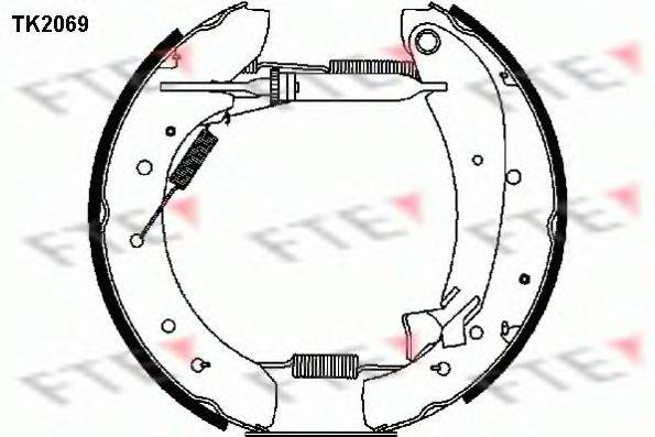 Комплект гальмівних колодок FTE TK2069