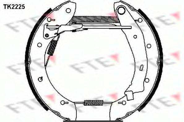 Комплект гальмівних колодок FTE TK2225