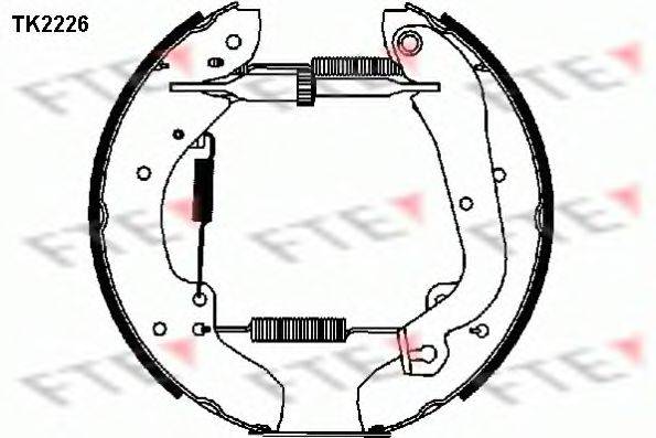 Комплект гальмівних колодок FTE TK2226