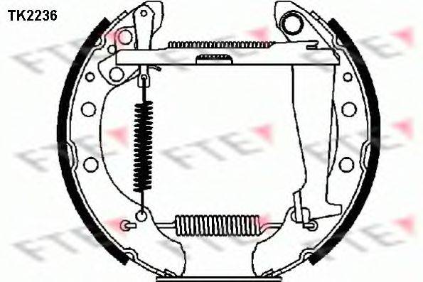 FTE TK2236 Комплект тормозных колодок