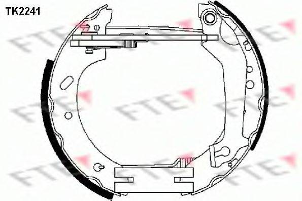 Комплект гальмівних колодок FTE TK2241