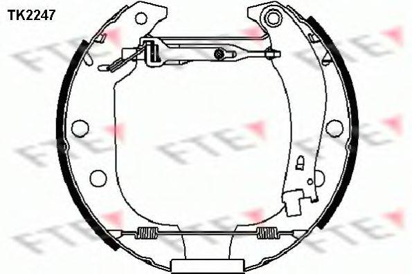 FTE TK2247 Комплект тормозных колодок