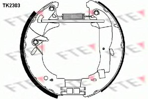 FTE TK2303 Комплект тормозных колодок