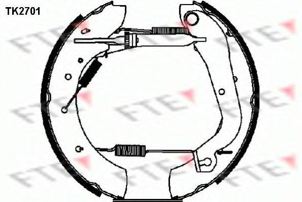 FTE TK2701 Комплект тормозных колодок