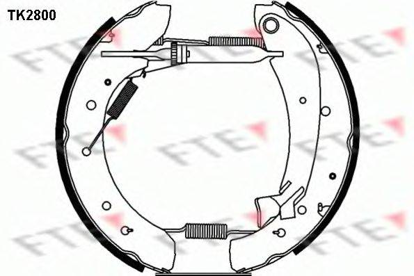 FTE TK2800 Комплект тормозных колодок