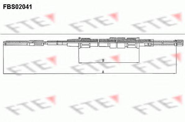 FTE FBS02041 Трос, стояночная тормозная система